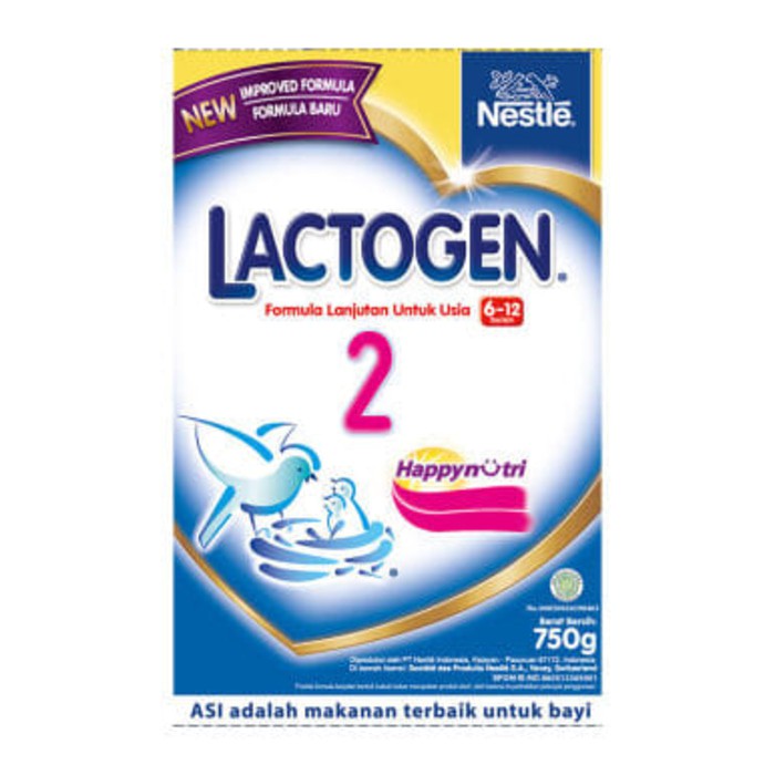 terlaris LACTOGEN 2 Susu Formula Plain 6-12 Box 750g / 750 g murah