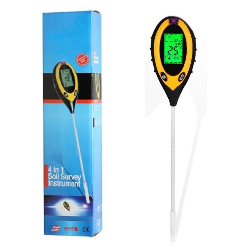Soil Analyzer Tanah Tester Meter Moisture Meter PH Meter Sunlight Meter Suhu Alat Ukur Ph Tanah