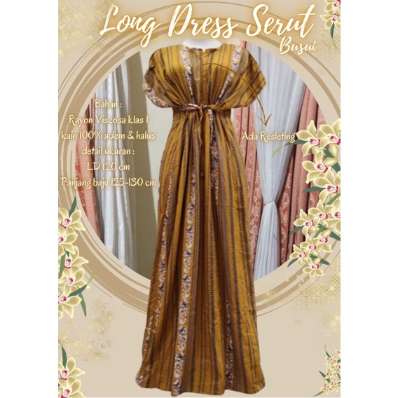 Longdress Serut //Daster Long Rayon //Daster Jumbo //Daster Busui