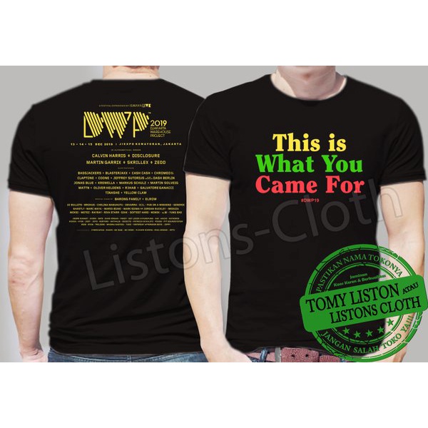 DI JUAL KAOS DJ DWP 2019 BAJU DJAKARTA WAREHOUSE PROJECT MANTAP