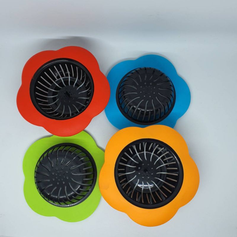 flower shape silicone sink strainer / saringan wastafel cuci piring