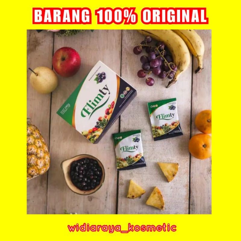 Flimty Fiber Suplemen Kurus Pelangsing Diet Sehat Detox - 10 sachet