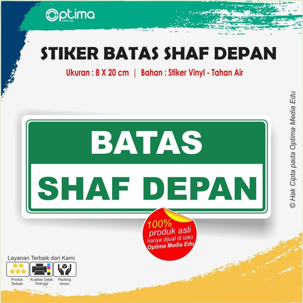 

Stiker Tulisan Batas Shaf Sholat