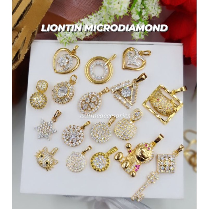 kalung+liontin microdiamond | LIONTIN VR | LIONTIN XP/Liontin Gold/kalung gold/liontin bulat