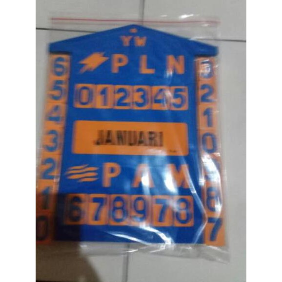 

Diskon!! KODE-288 Papan meter penunjuk angka PLN PAM