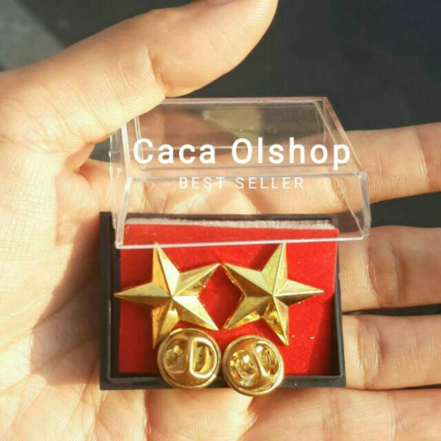 Pin Bintang 2 pc tusuk paku