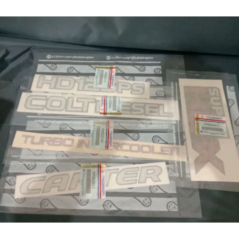 stiker mitsubishi canter turbo intercoler ps125 hdx original