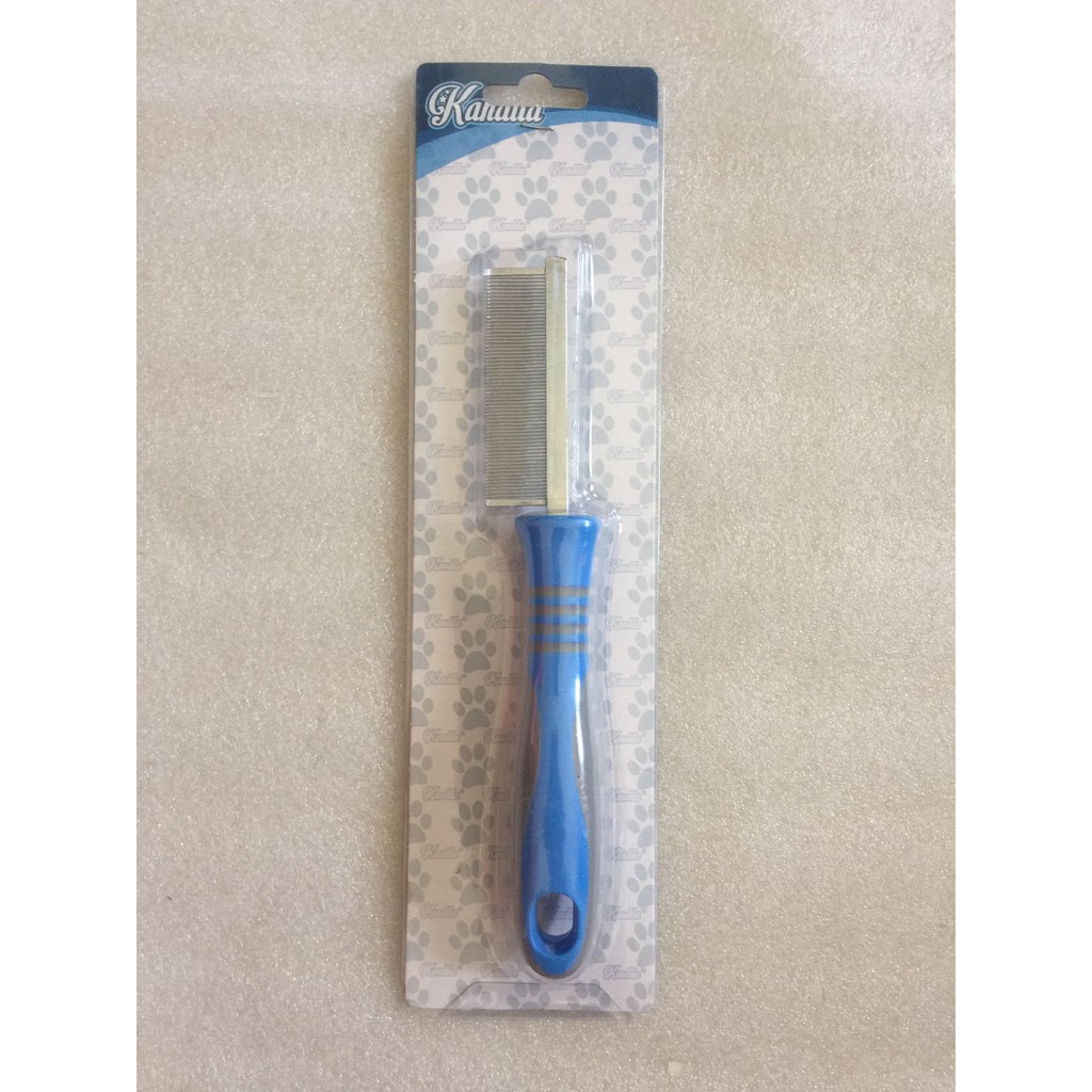 Kandila Sisir Besi Chrome Kucing Anjing Pin 0.5mm Pet Comb Grooming