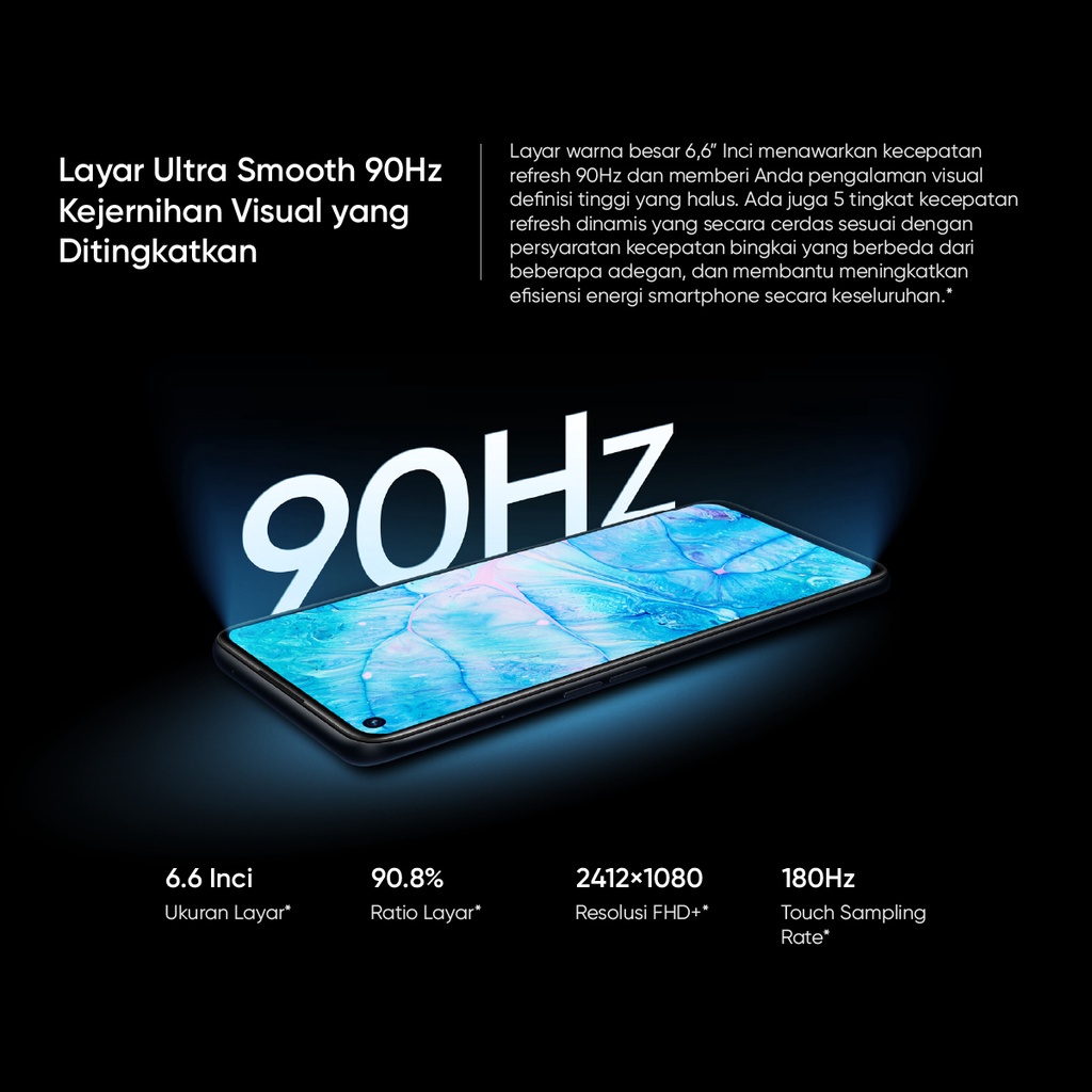 Hp realme 9i 4+64GB 6+128GB Handphone | Qualcomm Snapdragon 680 Processor | 33W Dart Charge | 5000mAh Massive Battery | 50MP AI Triple Camera | 90Hz Smartphone-2