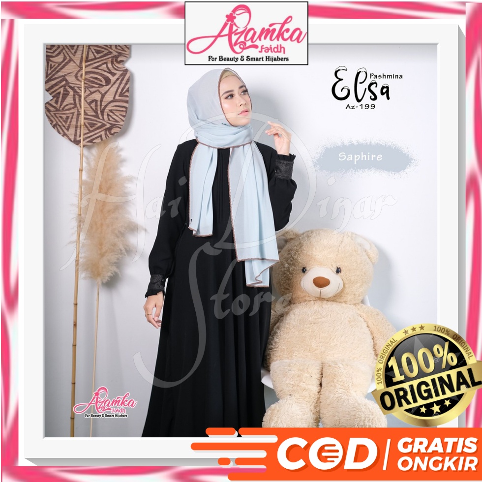 [Baru] Azamka Hijab Pashmina Elsa Ready