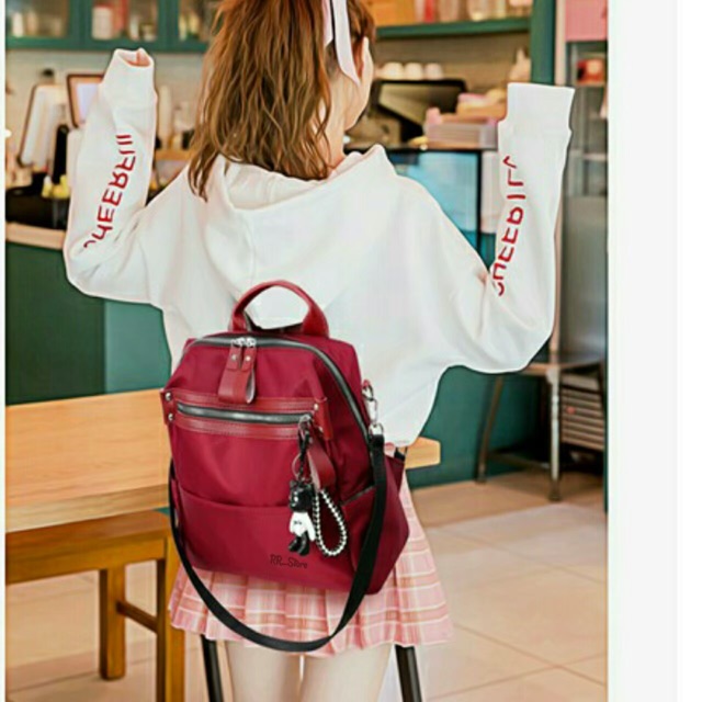 New Backpack Stylish MICRO RUBBY-VADIM Free Asesoris Gantungan / Tas Ransel / Tas Gendong / Tas Bahu