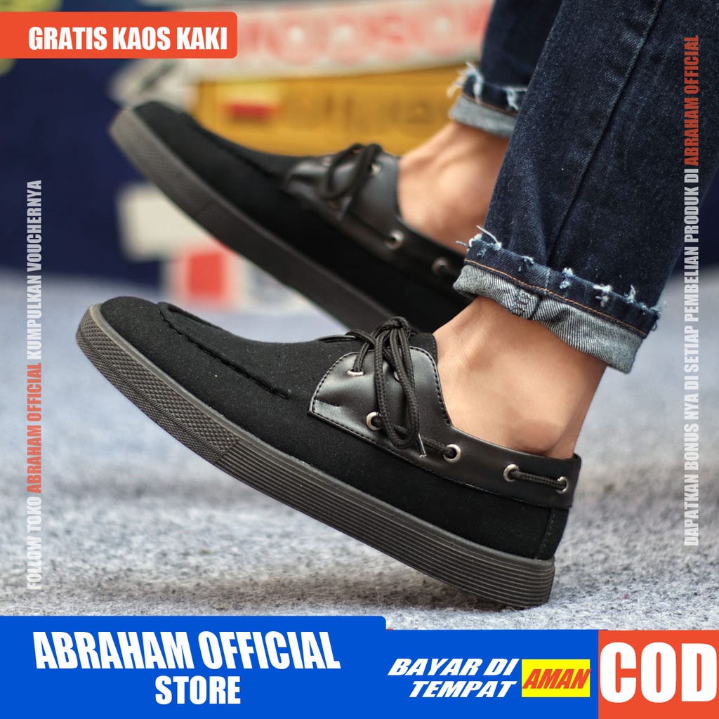 ABRHM x ZAPATO Sepatu Casual Sneaker Pria Cowok/Cowo Sepatu Pria CasualSepatu Sneakers Sepatu Kasual Semi Formal Kerja Kantor Kuliah Gaya Santai Keren Kekinian Original Murah Terlaris