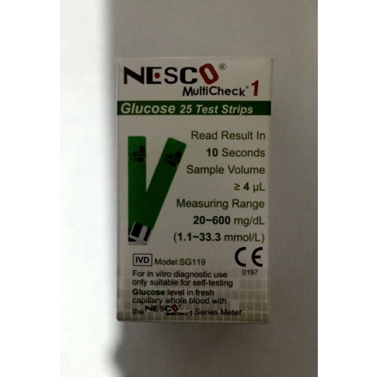 Jual Nesco Strips Gula Strips Gula Darah Shopee Indonesia