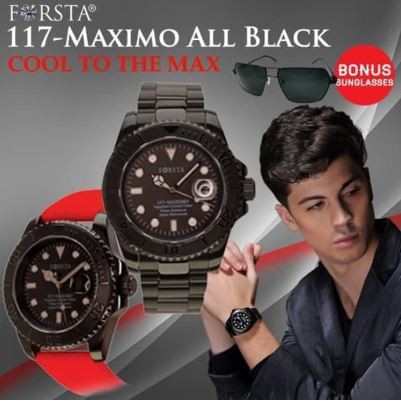 (Gratis Ongkir) FORSTA MAXIMO Jam Tangan Original - Gold/All Black