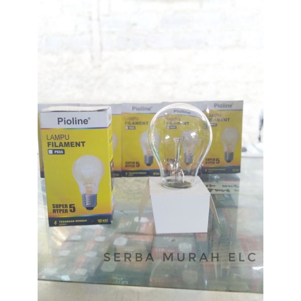 Jual Lampu Pijar Pioline Watt Lampu Kuning Lampu Pijar Hangat Super