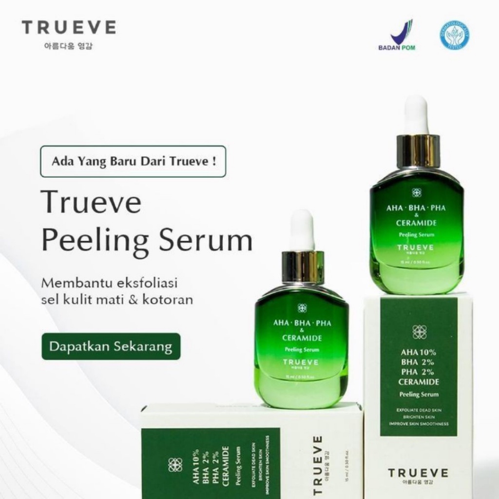 TRUEVE PEELING AHA BHA PHA &amp; CERAMIDE Peeling Serum - Serum Wajah 15ml