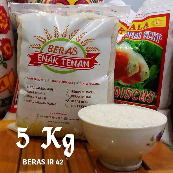 

Ready Stok Beras IR 42 / Beras Pera Cap Enak Tenan (5 Kg) Terlaris