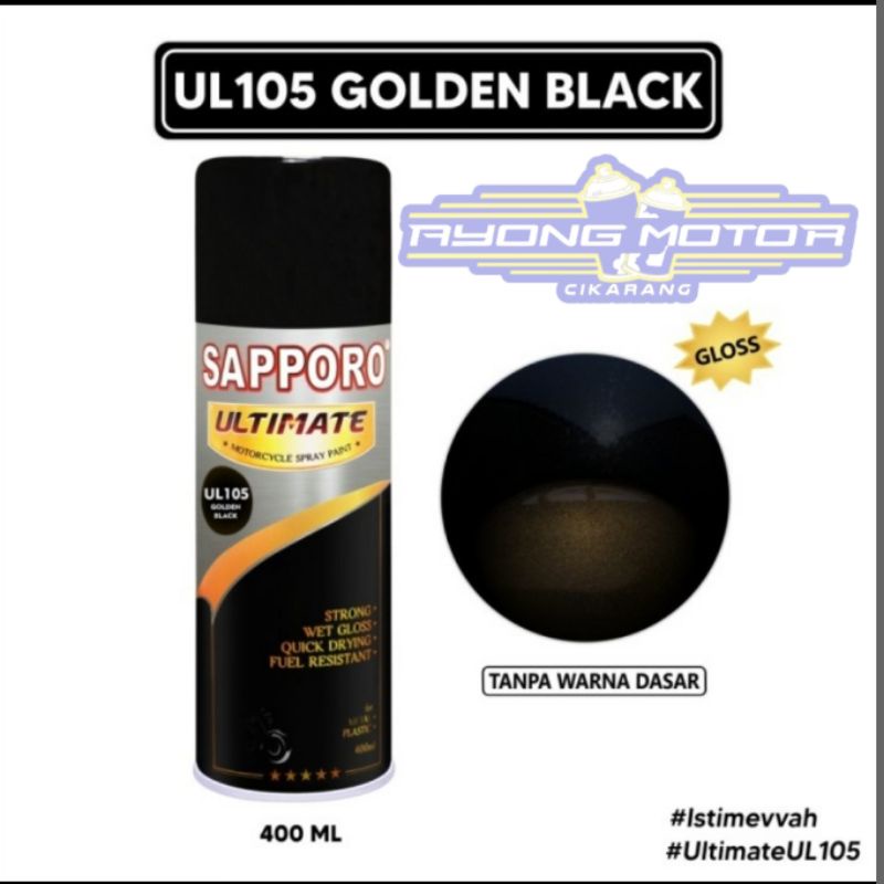 Sapporo Ultimate UL105** Golden Black (Diamond Gold)