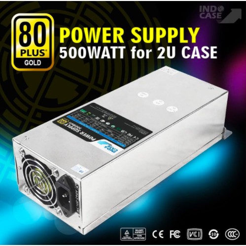 PSU602U - POWER SUPPLY 600W PURE FOR 2U CASE, 80+ GOLD