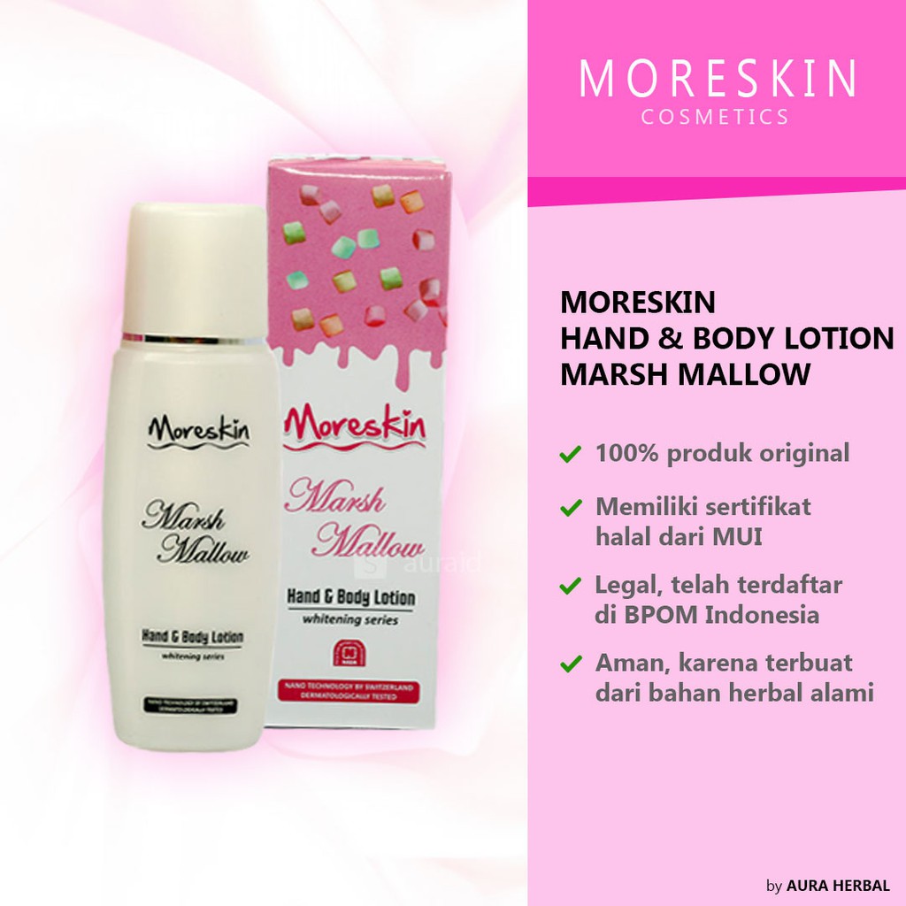 Moreskin Hand  Body  Lotion MARSH MALLOW NASA 