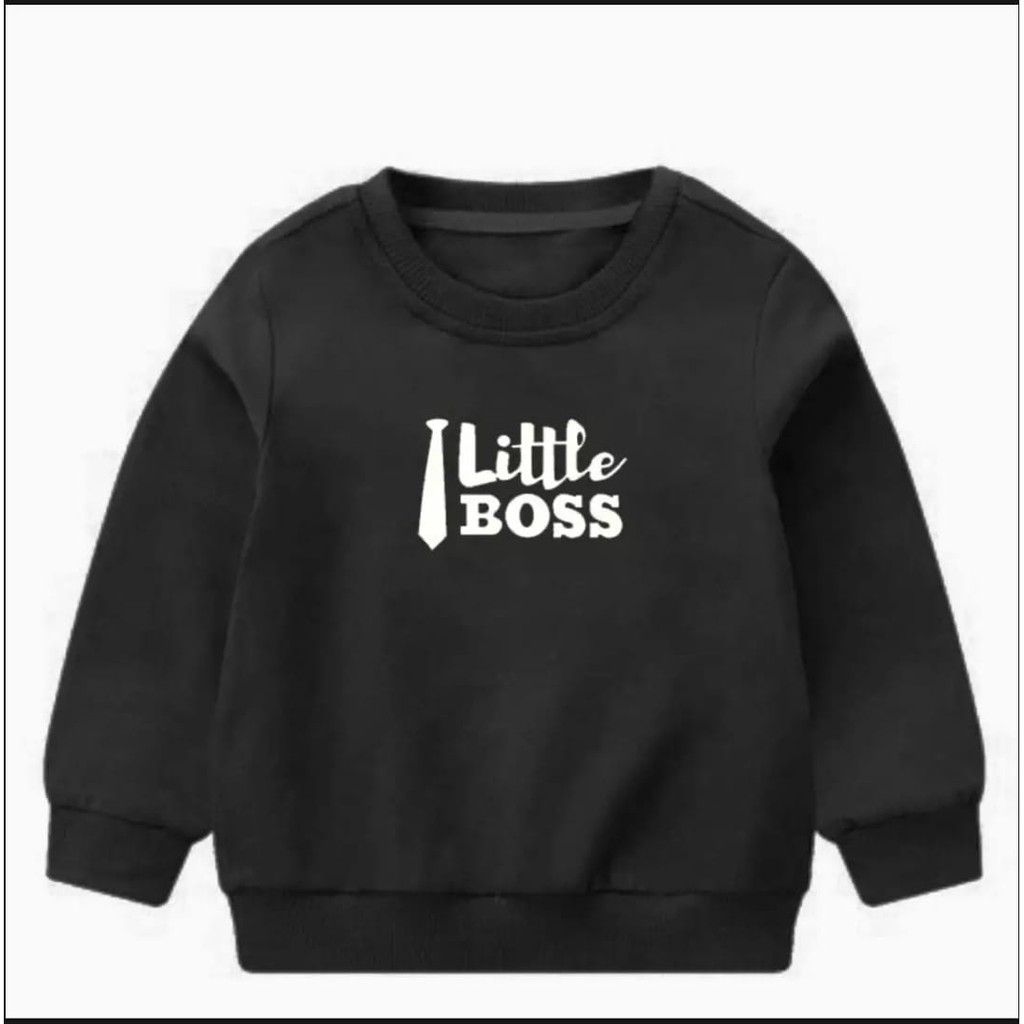 LITTLE BOSS SWEATER ANAK - ATASAN HALUS PREMIUM