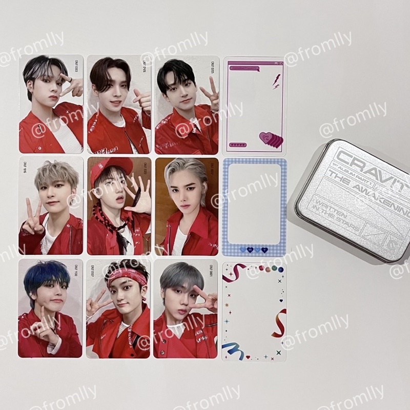 [READY] CRAVITY 1ST ALBUM PART 1 TIN CASE PHOTOCARD THE AWAKENING: WRITTEN IN THE STARS OFFICIAL MD 