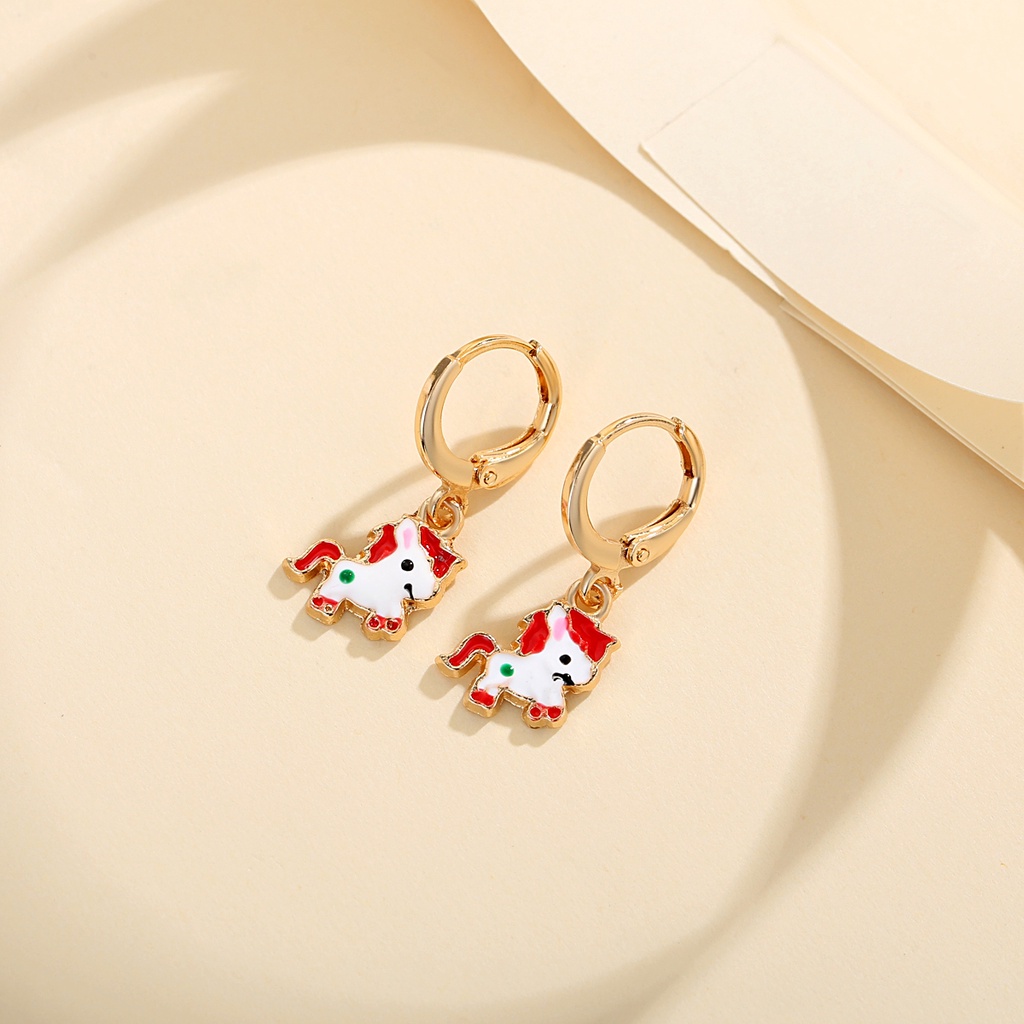 Y746 [COD✔]Anting Titanium Lapis Emas Anting Anak Pony Anting Anak Pony Anti Karat
