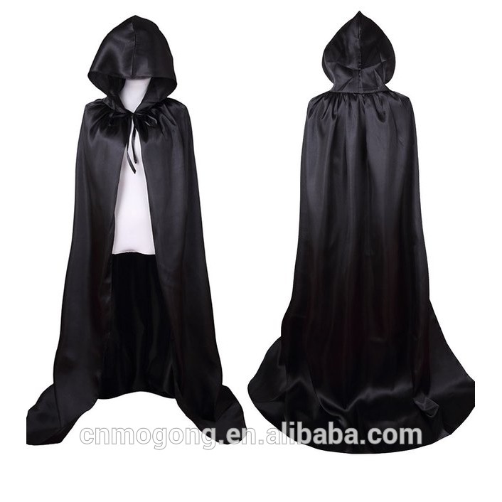 kostum halloween  jubah hitam + hood