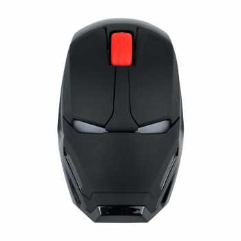 Mouse Wireless Optical Desain Unik Model Iron Man Marvel 2.4Ghz / Mouse Gaming Tanpa Kabel Untuk Laptop Computer / Mouse Ironman Sport High Accuracy USB Port Non Bluetooth / Iron Man Mouse Berkualitas Murah Mouse Karakter Wireless Lucu Topeng Iron Man