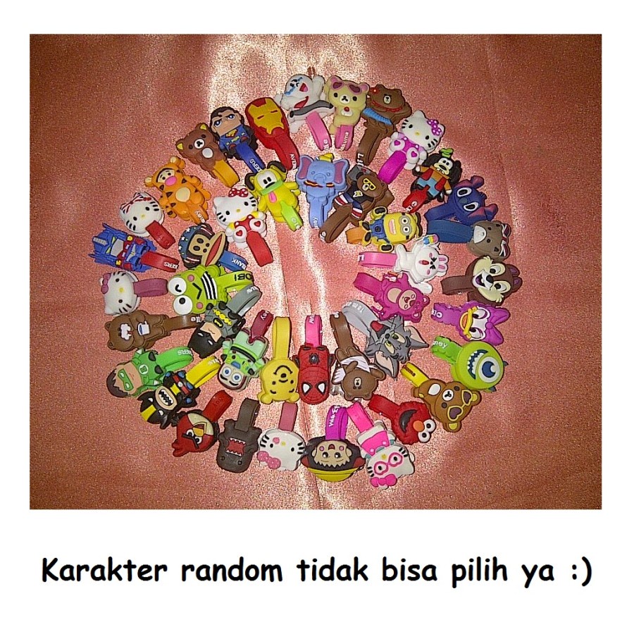Cable Cord Holder Clip Organizer / Penjepit Kabel Pengikat Karakter Klip Line Aksesoris mobil