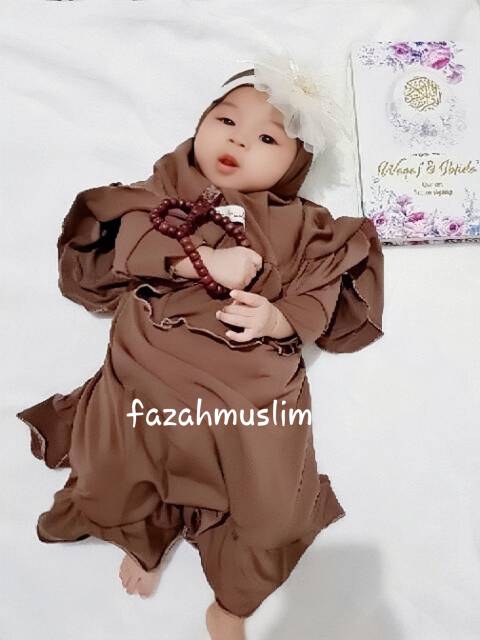 Gamis bayi perempuan newborn akikah aqiqah baby baju muslim