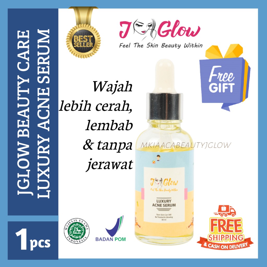 Serum Jglow Luxury Acne Serum Perawatan Kecantikan Remaja Skincare Bpom