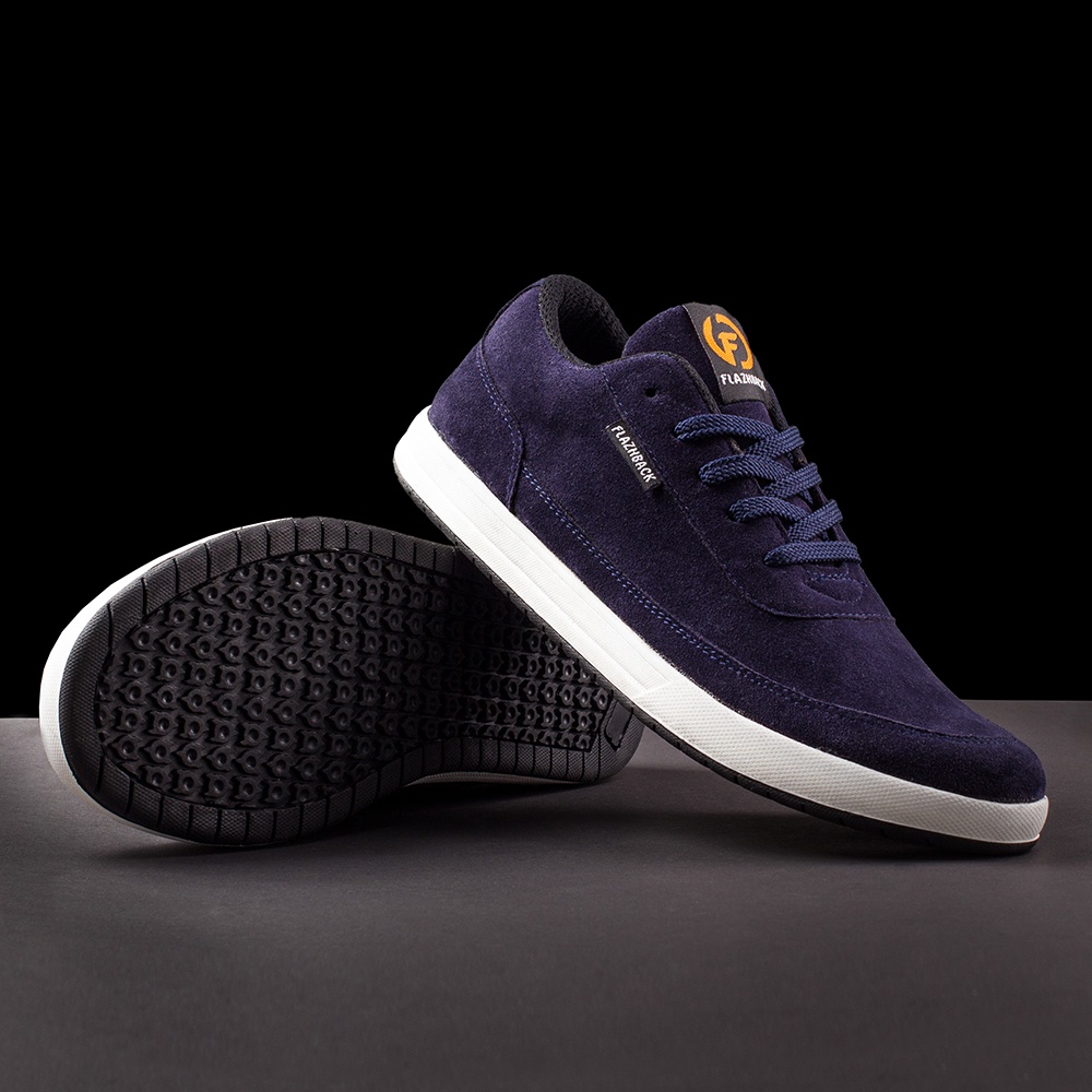 F6093 NAVY |ManNeedMe x FLAZHBACK| Sepatu Sneakers Pria Casual Shoes ORIGINAL