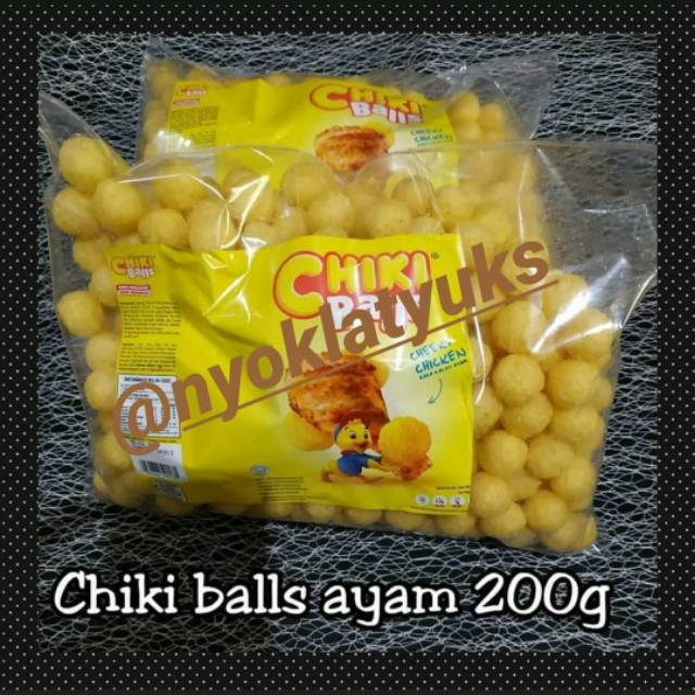 

Chiki balls 3 rasa: keju, ayam & coklat