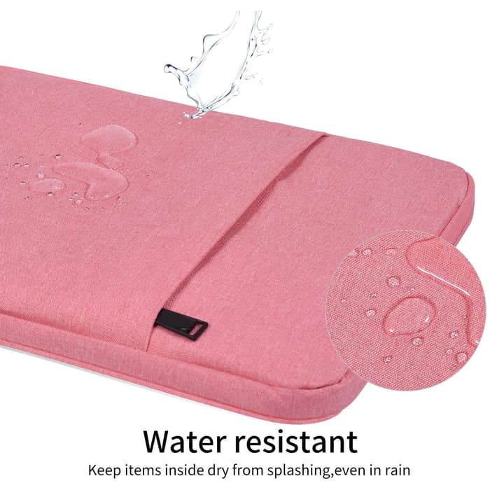 Tas Laptop Softcase Macbook Waterproof Nylon 13 inch - Pink