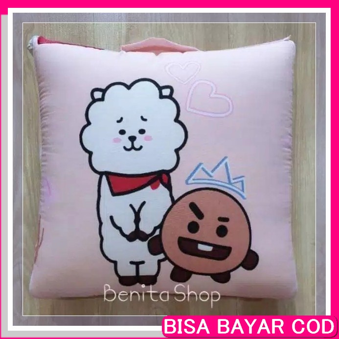 Balmut Fata Bantal Selimut Fata Karakter Dan Dewasa Selimut Banta YZ454 Balmut Mini Bt21 Springtime