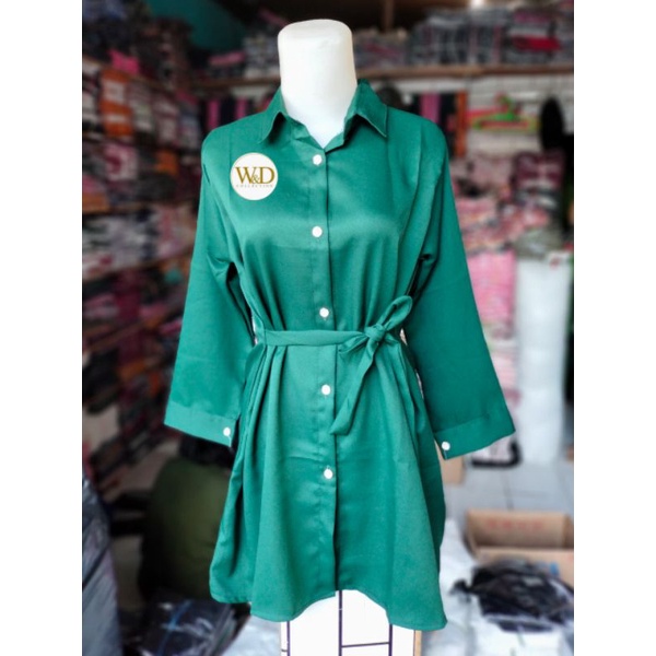 Midi dress Misa long tunik polos premium wanita terbaru 2021 kekinian remaja korean style muslim 06