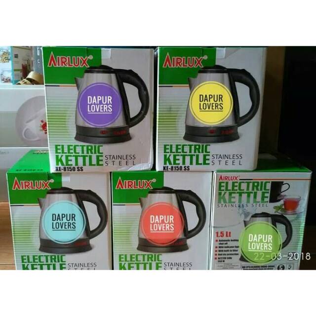 Airlux Teko Listrik Stainless Steel