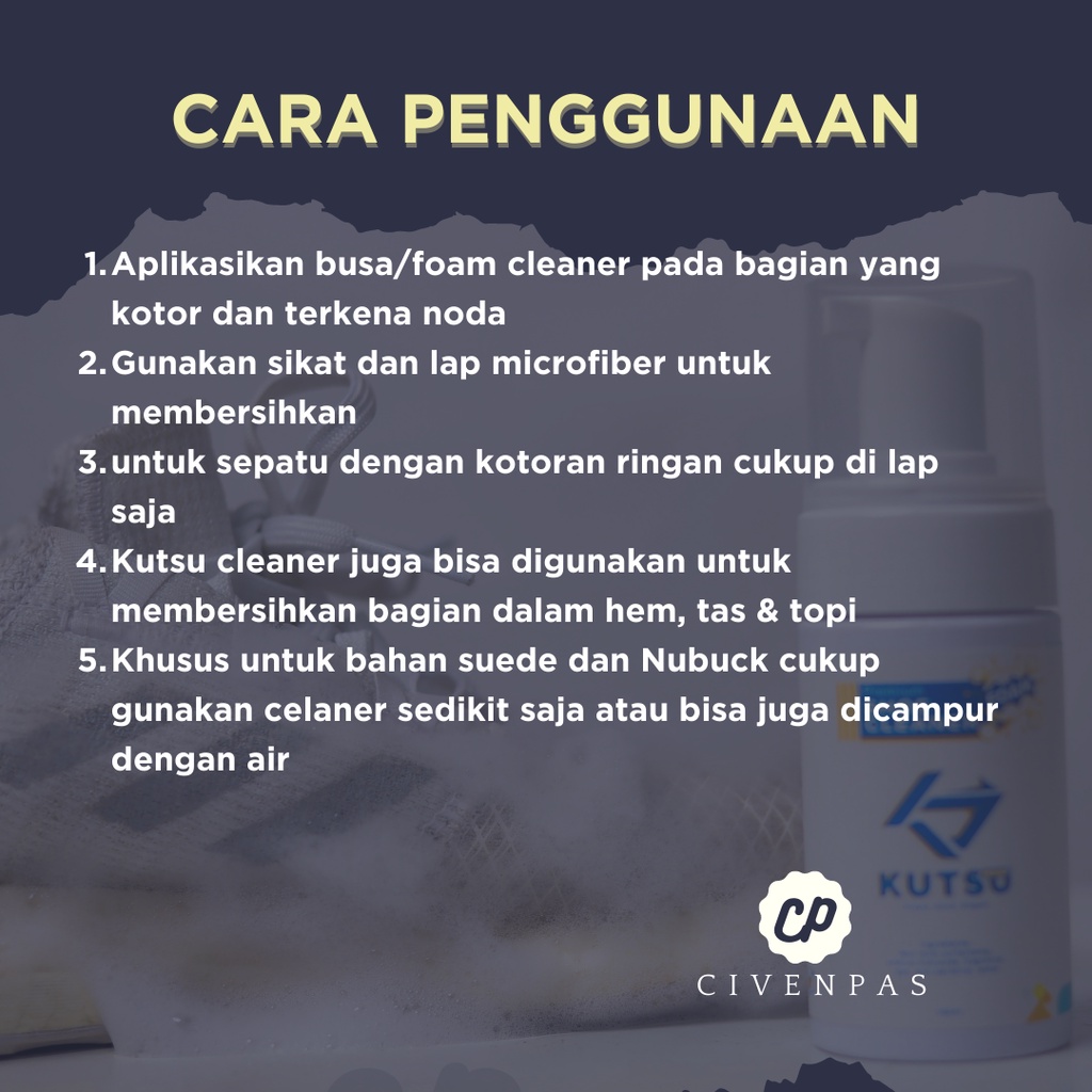 Foam Pembersih Sepatu Teknologi Japan 100ML