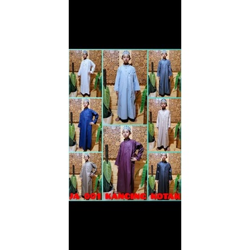 Gamis Alwaan Polos/motif  Kancing Kotak no.10-14