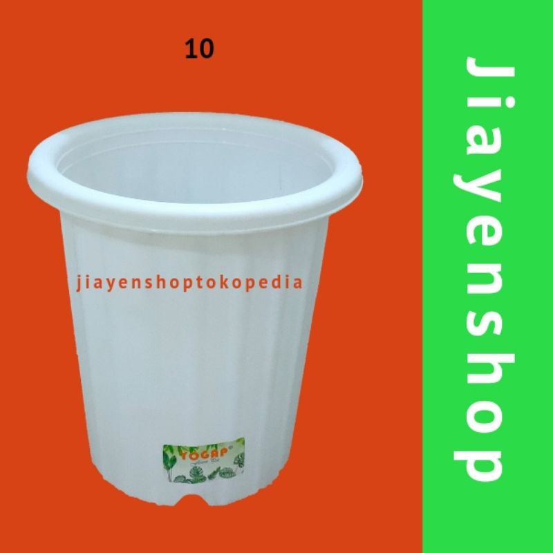 Pot yogap 10/pot yogap putih/pot tinggi