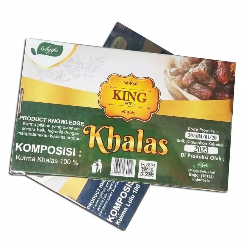 

Kurma King Khalas Syifa 1kg - Kurma Kholas 1 kg BPOM