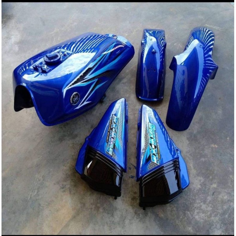 TANGKI RX KING WARNA BIRU GASTANK RX KING WARNA BIRU BODI SET RX KING WARNA BIRU