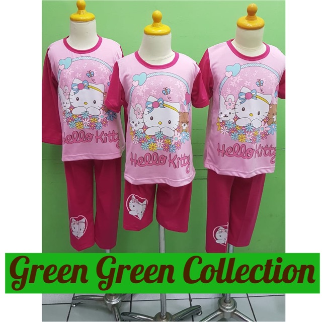 Piyama Kaos Anak Premium Hello Kitty New