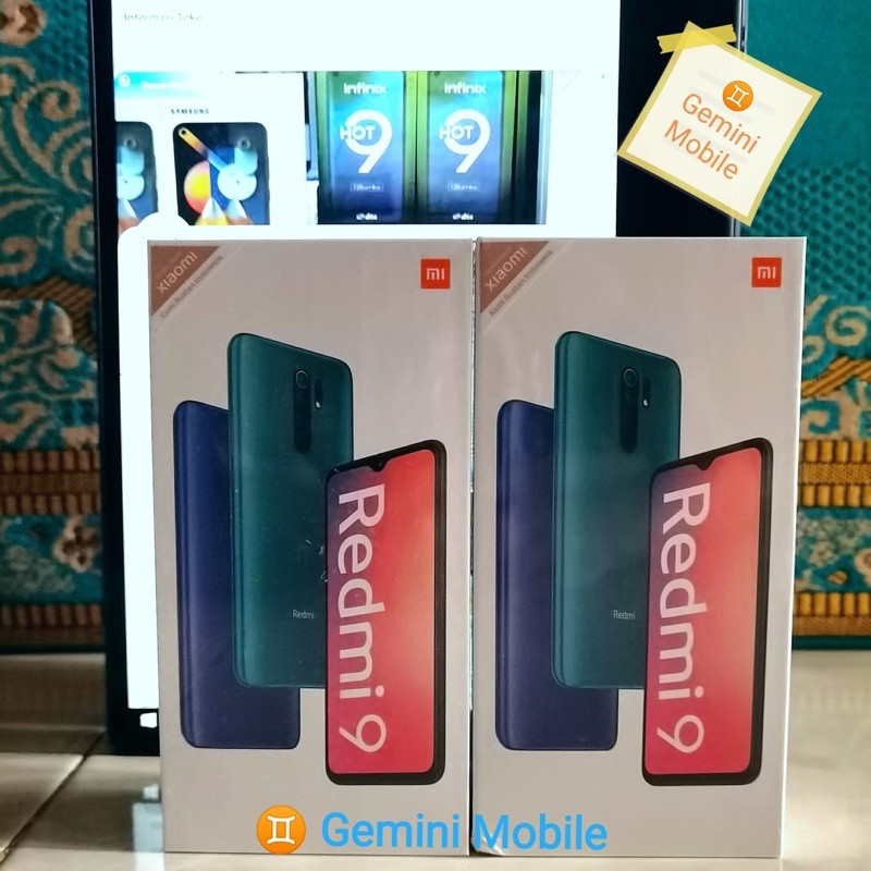 Xiaomi Redmi 9 3/32 4/64 TAM resmi Indonesia 100% SEGEL