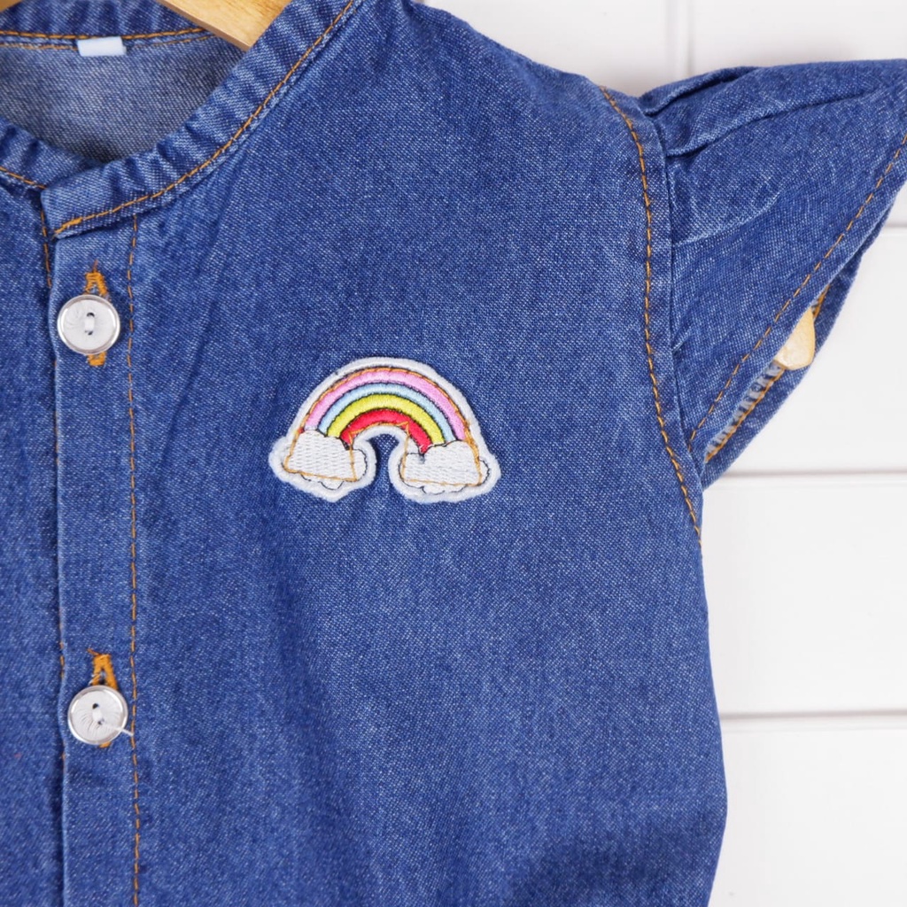 JUMPSUIT RAINBOW JUMPSUIT JEANS ANAK 1-3 th Jumpsuit Anak Jeans