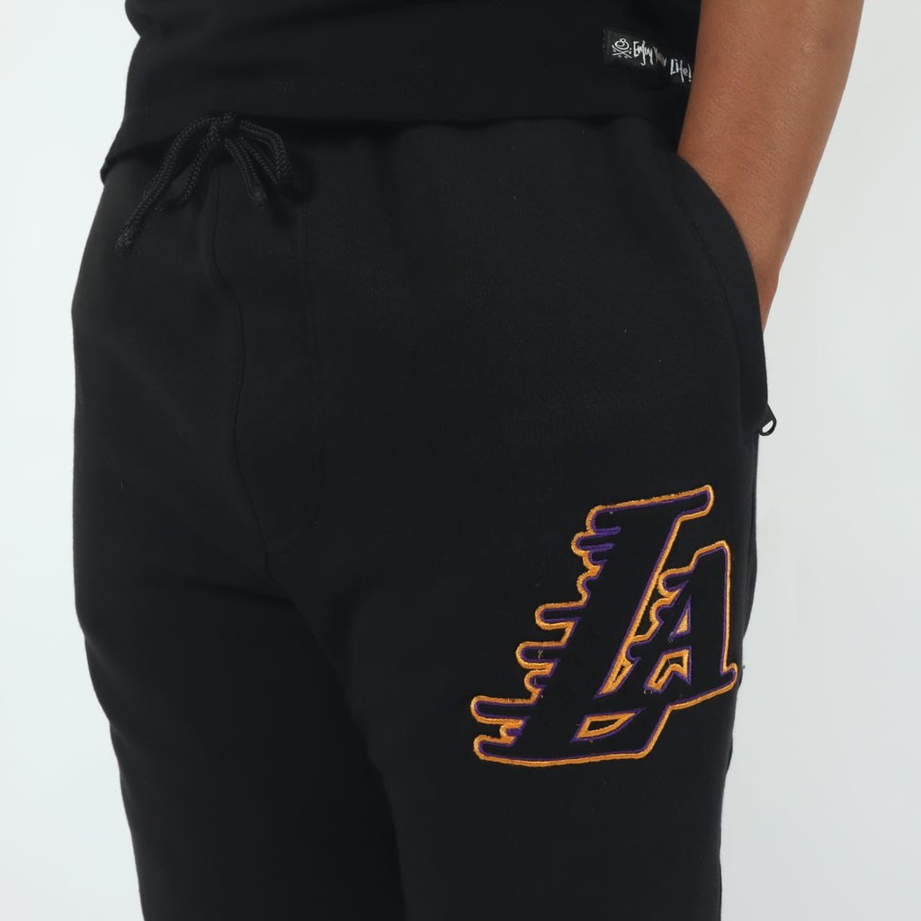 CELANA PANJANG PRIA JOGGER PANTS LA LAKERS SIMPLE GOOD QUALITY