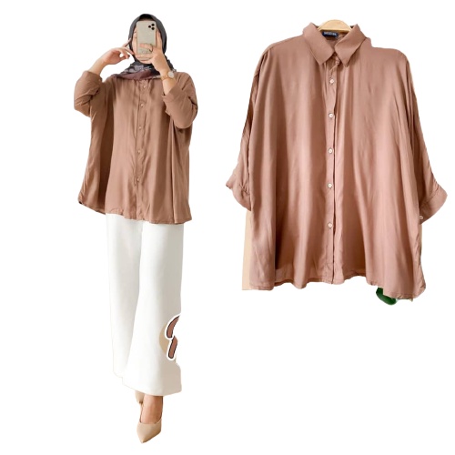 Bajurancak Baju Atasan Wanita Muslimah Plosa Tunuk Jumbo / Plosa Jumbo Bahan Katon Rayon Big Series Blouse Lingkar Dada 130 Cm Atasan Wanita Terbaru