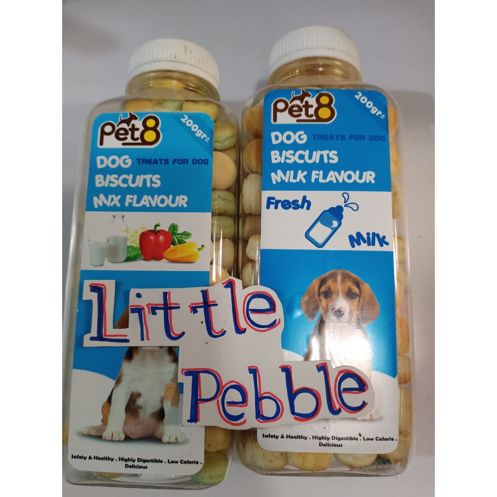 Biskuit Pet8 Treat For Dog Biscuits Mini Ball 200gr