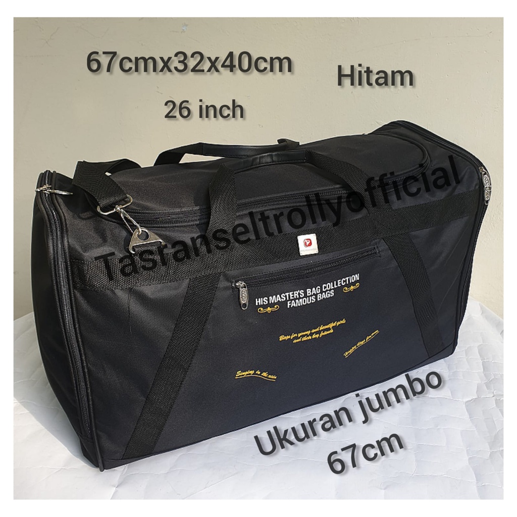 Tas Pakaian Travel Bag Polo Interclub 67cmx32x40cm ukuran Jumbo100%original.